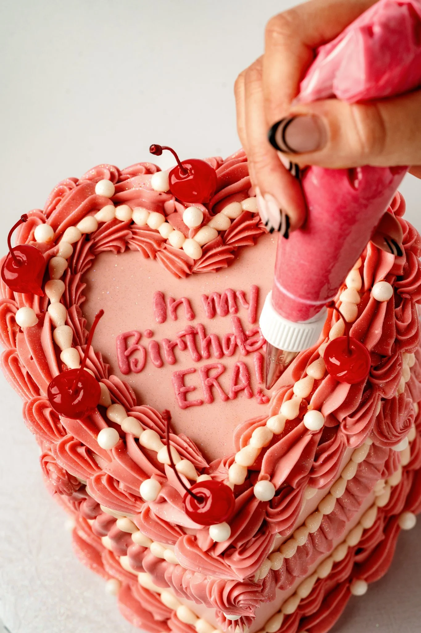 Two-Toned Spackle Cake — Custom Cakes in Chicago | ECBG Cake